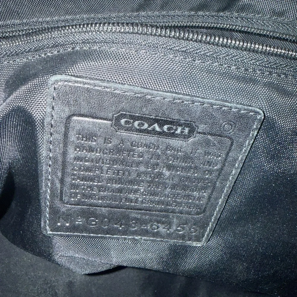 Vintage Coach Beekman black leather briefcase
